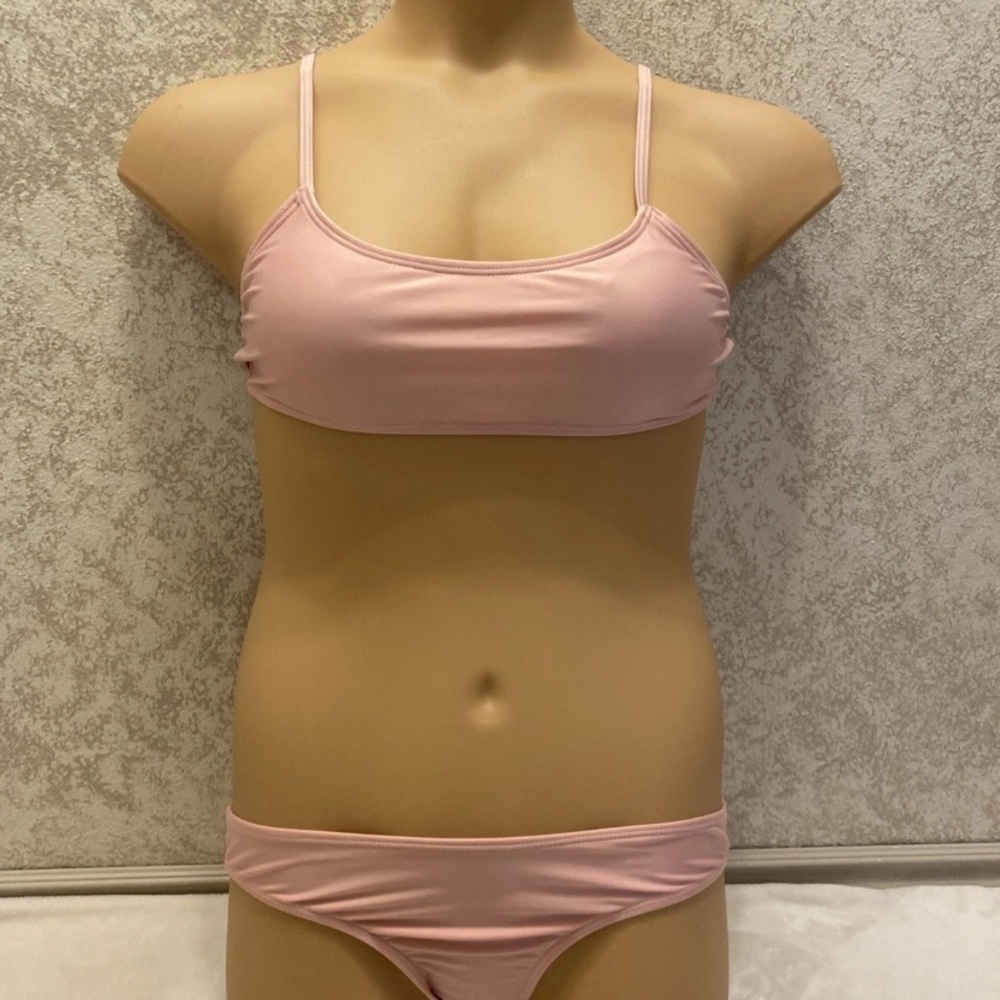 SHEIN Light Dusty Pink Bikini Set